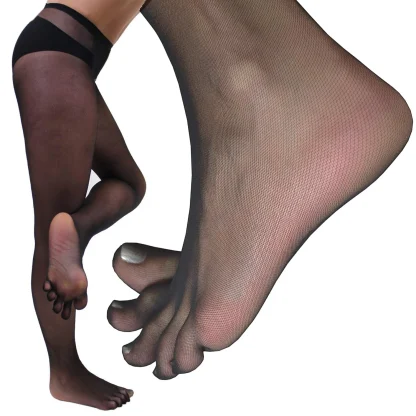 Transparent Seamless Toe Socks