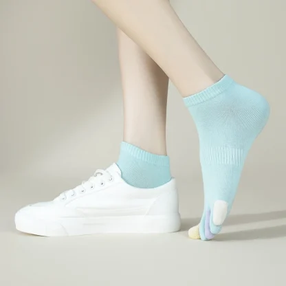 Multi-color Low Cut Toe Socks - Image 3