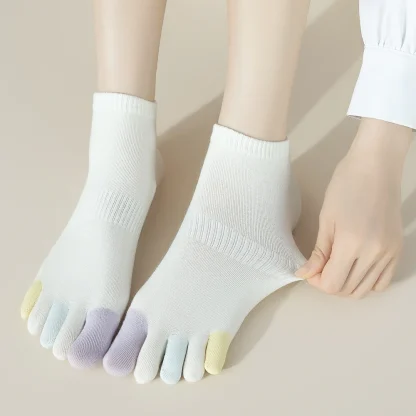 Multi-color Low Cut Toe Socks - Image 4