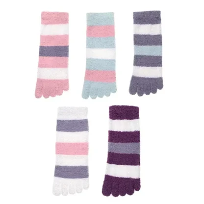 Striped Cozy Toe Socks - Image 6