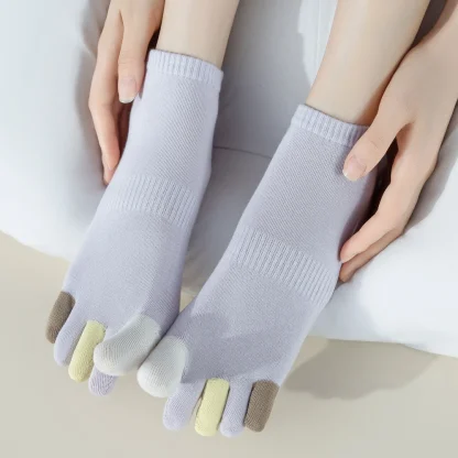 Multi-color Low Cut Toe Socks