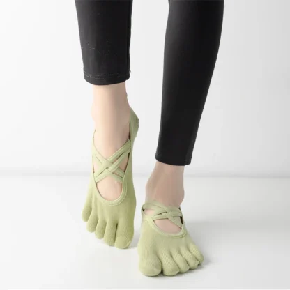 Solid Non-slip Toe Socks - Image 5