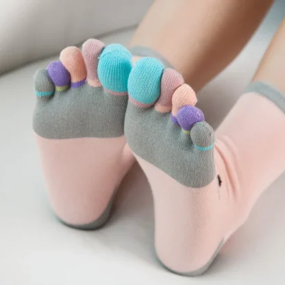 Cute Printed Cat Toe Socks - Image 4