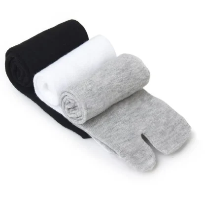 Ankle Split Solid Color Toe Socks - Image 7