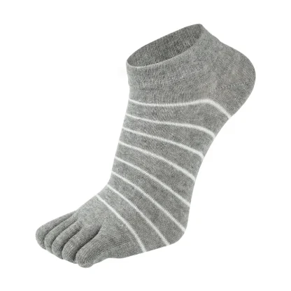 Striped Extra Low Cut Toe Socks - Image 5