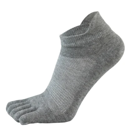 Ankle Solid Color Toe Socks