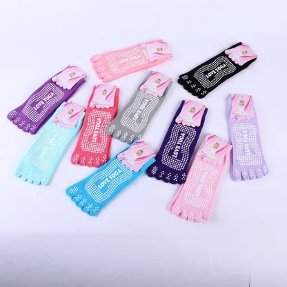 Candy-colored Anti-slip Toe Socks - Image 5