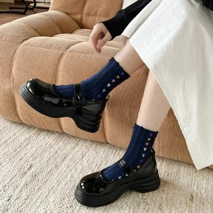 Comfy Heart Decor Toe Socks - Image 3