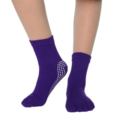 Candy-colored Anti-slip Toe Socks - Image 2