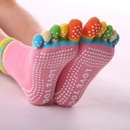 Candy-colored Anti-slip Toe Socks