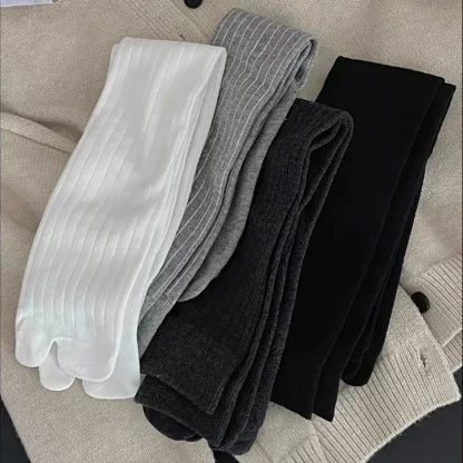 Plain Mid Calf Toe Socks - Image 7