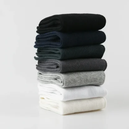 Breathable Solid Color Toe Socks - Image 6