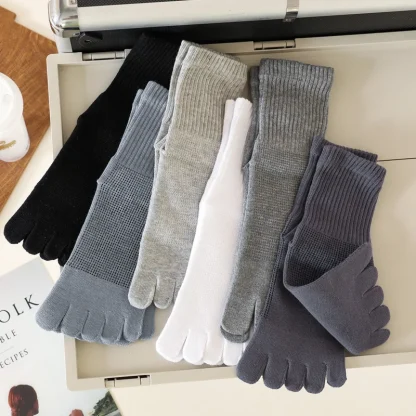 Soft Ankle Solid Toe Socks - Image 7