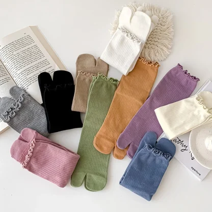 Lettuce Trim Plain Toe Socks - Image 2