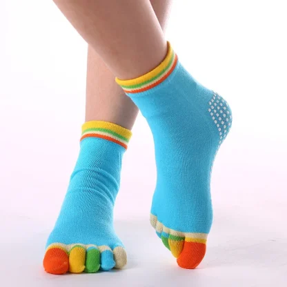 Candy-colored Anti-slip Toe Socks - Image 4