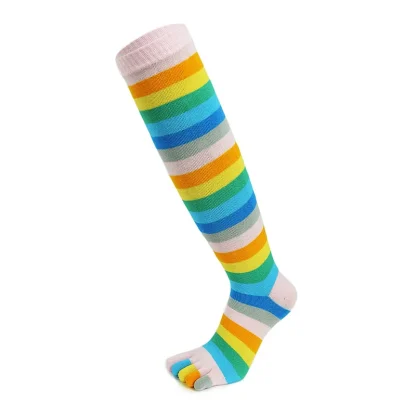Colorful Striped Toe Socks - Image 4