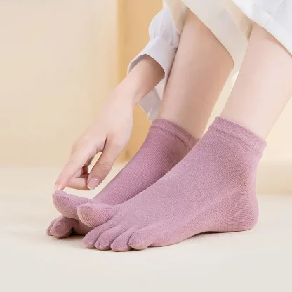 Sweat Absorption Toe Socks - Image 3