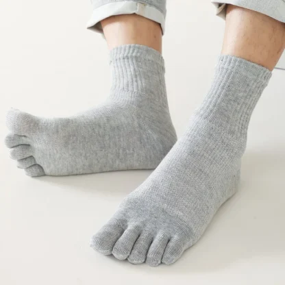 Soft Ankle Solid Toe Socks - Image 2