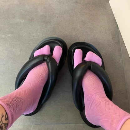 Sheer Mesh Split Toe Socks - Image 3