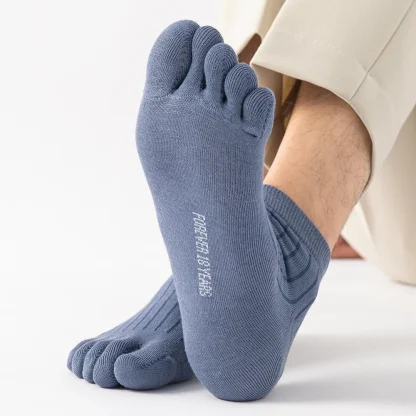 Thin Striped Comfy Toe Socks - Image 4