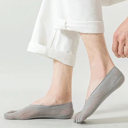 Ultra-thin No Show Toe Socks - Image 4