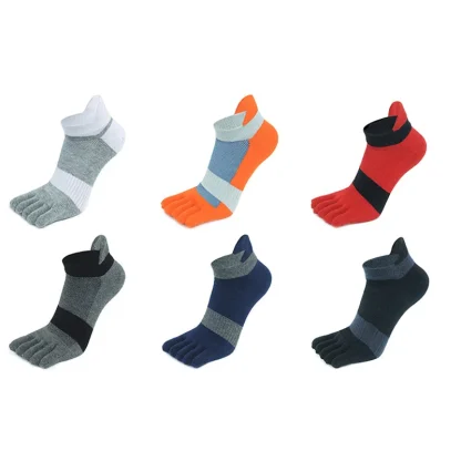 Striped Breathable Toe Socks - Image 4