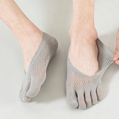 Ultra-thin No Show Toe Socks - Image 3